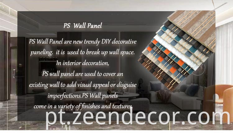 PS Wall Panel.PS Solid 3D Wall Panel.PS PVC Wall Panel.Eco Friendly Interior Wall Cladding.